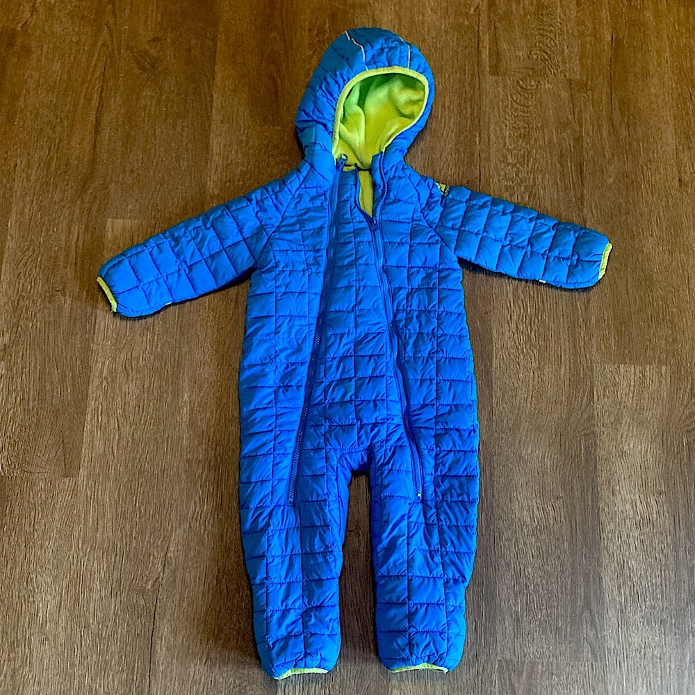Snozu Toddler Snowsuit 24 Months Green/Blue.